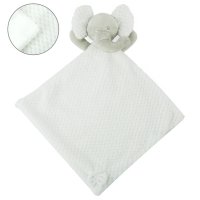 BC48-W: White Waffle Elephant Comforter